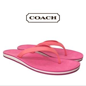 Coach | Pink Dahlia Flip Flop